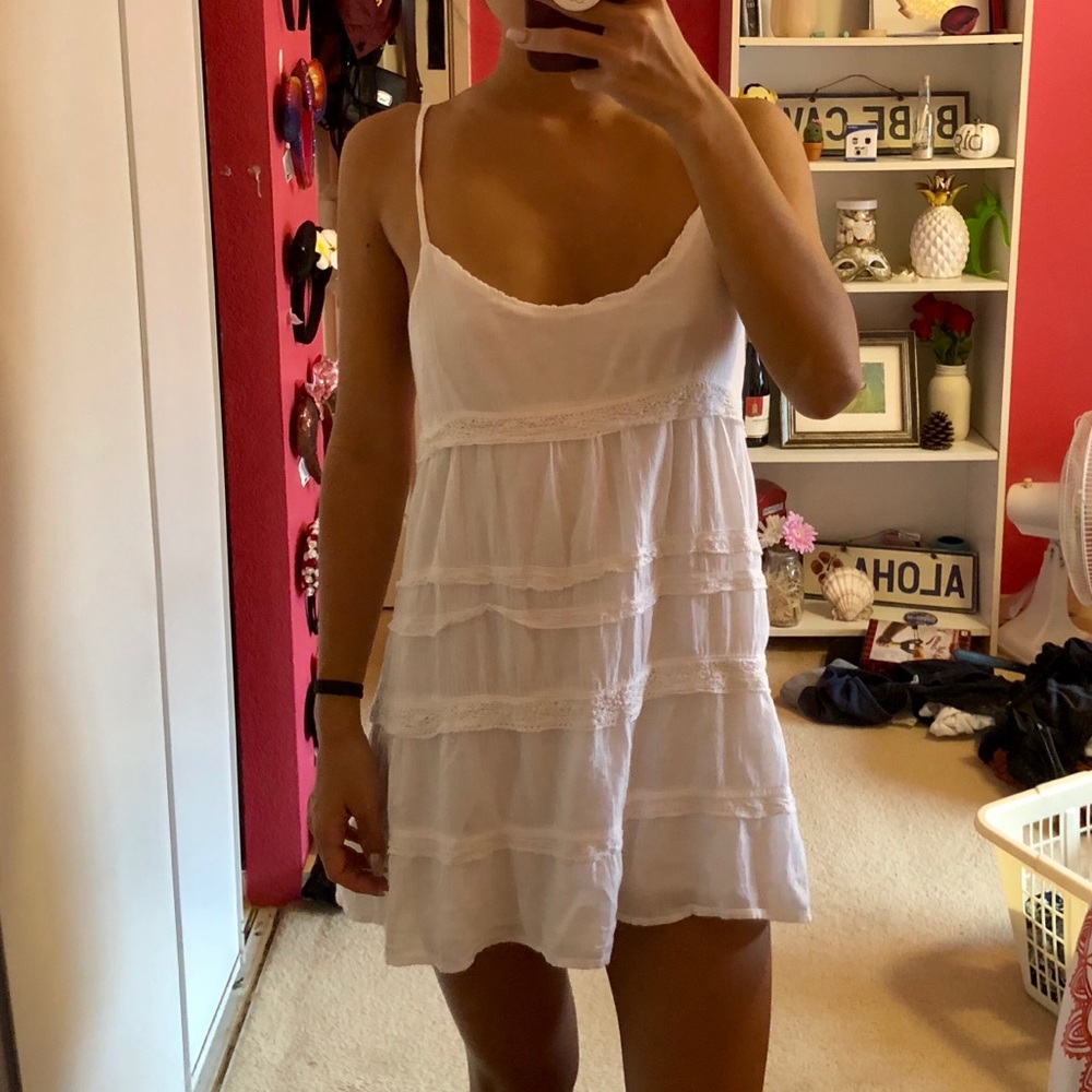 Hollister white dress